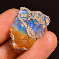 Exclusive Top Grade Quality 100% Natural Welo Fire Ethiopian Opal Fancy Rough Loose Gemstone For Making Jewelry 27X20X7MM 15.50 Cts. KR59-43 Sunkarton