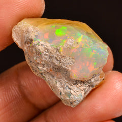 Fabulous Top Grade Quality 100% Natural Welo Fire Ethiopian Opal Fancy Rough Loose Gemstone For Making Jewelry 25X17X14MM 26.50 Cts. KR59-45 Sunkarton