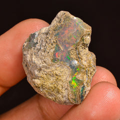 Fantastic Top Grade Quality 100% Natural Welo Fire Ethiopian Opal Fancy Rough Loose Gemstone For Making Jewelry 26X20X15MM 29.00 Cts KR59-46 Sunkarton