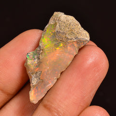 Gorgeous Top Grade Quality 100% Natural Welo Fire Ethiopian Opal Fancy Rough Loose Gemstone For Making Jewelry 30X16X11MM 18.50 Cts. KR59-47 Sunkarton