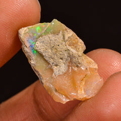 Immaculate Top Grade Quality 100% Natural Welo Fire Ethiopian Opal Fancy Rough Loose Gemstone For Making Jewelry 21X12X5MM 06.50 Cts KR59-48 Sunkarton