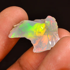Mind Blowing Top Grade Quality 100% Natural Welo Fire Ethiopian Opal Rough Loose Gemstone For Making Jewelry 21X18X8 MM 09.50 Cts. KR59-51 Sunkarton