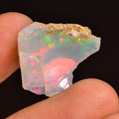 Mind Blowing Top Grade Quality 100% Natural Welo Fire Ethiopian Opal Rough Loose Gemstone For Making Jewelry 21X18X8 MM 09.50 Cts. KR59-51 Sunkarton