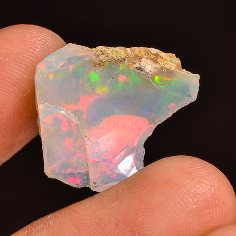 Mind Blowing Top Grade Quality 100% Natural Welo Fire Ethiopian Opal Rough Loose Gemstone For Making Jewelry 21X18X8 MM 09.50 Cts. KR59-51 Sunkarton