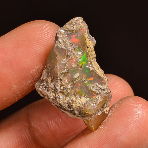 Splendid Top Grade Quality 100% Natural Welo Fire Ethiopian Opal Fancy Rough Loose Gemstone For Making Jewelry 25X15X9 MM 13.00 Cts. KR59-53 Sunkarton