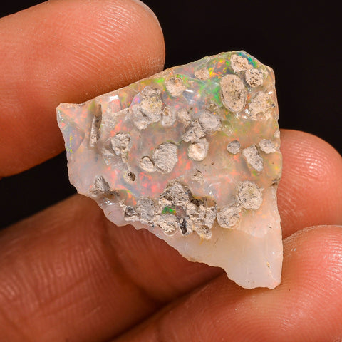 Tempting Top Grade Quality 100% Natural Welo Fire Ethiopian Opal Fancy Rough Loose Gemstone For Making Jewelry 25X18X9 MM 12.00 Cts. KR59-55 Sunkarton