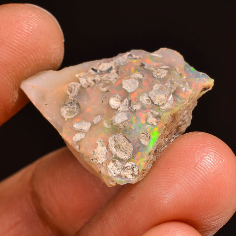 Tempting Top Grade Quality 100% Natural Welo Fire Ethiopian Opal Fancy Rough Loose Gemstone For Making Jewelry 25X18X9 MM 12.00 Cts. KR59-55 Sunkarton