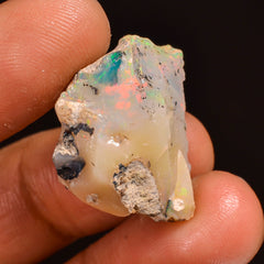 Mind Blowing Top Grade Quality 100% Natural Welo Fire Ethiopian Opal Rough Loose Gemstone For Making Jewelry 22X16X13 MM 19.00 Cts. KR59-59 Sunkarton