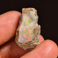 Tempting Top Grade Quality 100% Natural Welo Fire Ethiopian Opal Fancy Rough Loose Gemstone For Making Jewelry 22X18X12MM 18.00 Cts. KR59-65 Sunkarton