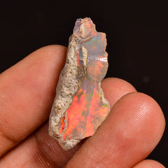 Elegant Top Grade Quality 100% Natural Welo Fire Ethiopian Opal Fancy Rough Loose Gemstone For Making Jewelry 29X12X10 MM 14.50 Cts. KR59-71 Sunkarton