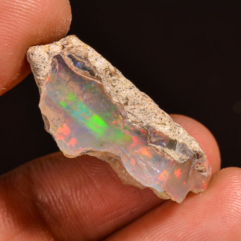 Elegant Top Grade Quality 100% Natural Welo Fire Ethiopian Opal Fancy Rough Loose Gemstone For Making Jewelry 29X12X10 MM 14.50 Cts. KR59-71 Sunkarton