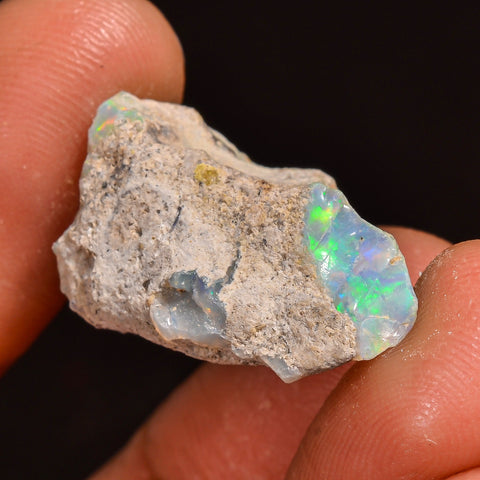 Fantastic Top Grade Quality 100% Natural Welo Fire Ethiopian Opal Fancy Rough Loose Gemstone For Making Jewelry 21X14X12MM 11.00 Cts KR59-73 Sunkarton