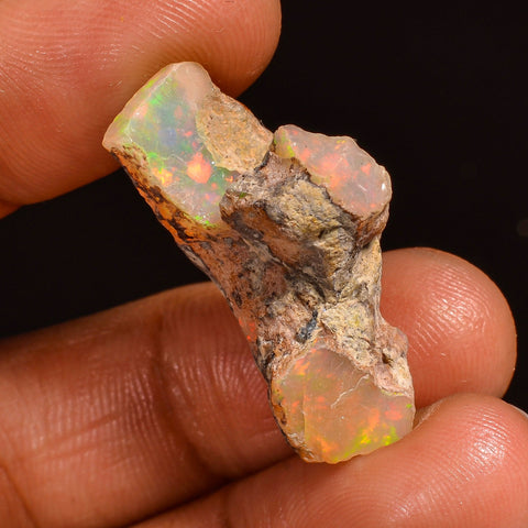 Immaculate Top Grade Quality 100% Natural Welo Fire Ethiopian Opal Fancy Rough Loose Gemstone For Making Jewelry 28X17X10MM 13.00 Cts KR5975 Sunkarton