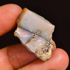 Incredible Top Grade Quality 100% Natural Welo Fire Ethiopian Opal Fancy Rough Loose Gemstone For Making Jewelry 27X19X9MM 18.00 Cts KR59-76 Sunkarton
