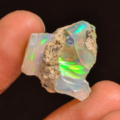 Mind Blowing Top Grade Quality 100% Natural Welo Fire Ethiopian Opal Rough Loose Gemstone For Making Jewelry 19X18X10 MM 16.00 Cts. KR59-78 Sunkarton