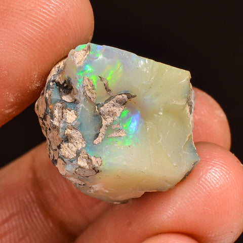 Splendid Top Grade Quality 100% Natural Welo Fire Ethiopian Opal Fancy Rough Loose Gemstone For Making Jewelry 21X17X14MM 22.50 Cts. KR59-80 Sunkarton