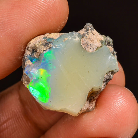 Splendid Top Grade Quality 100% Natural Welo Fire Ethiopian Opal Fancy Rough Loose Gemstone For Making Jewelry 21X17X14MM 22.50 Cts. KR59-80 Sunkarton