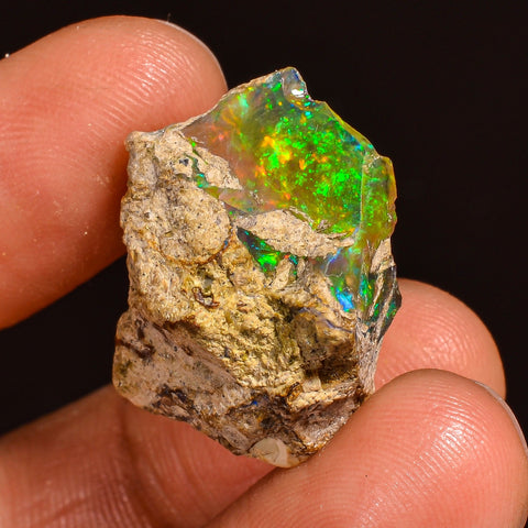 Unique Top Grade Quality 100% Natural Welo Fire Ethiopian Opal Fancy Rough Loose Gemstone For Making Jewelry 22X18X9 MM 16.00 Cts. KR59-84 Sunkarton