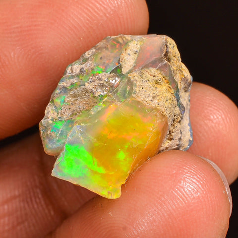 Outstanding Top Grade Quality 100% Natural Welo Fire Ethiopian Opal Rough Loose Gemstone For Making Jewelry 19X14X13 MM 16.00 Cts. KR59-87 Sunkarton