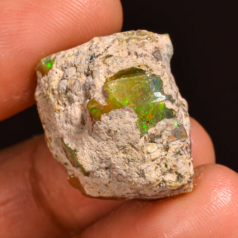 Splendid Top Grade Quality 100% Natural Welo Fire Ethiopian Opal Fancy Rough Loose Gemstone For Making Jewelry 23X17X15MM 25.50 Cts. KR59-88 Sunkarton