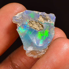 Superb Top Grade Quality 100% Natural Welo Fire Ethiopian Opal Fancy Shape Rough Loose Gemstone For Making Jewelry 19X16X8MM 11.00 Cts KR598 Sunkarton