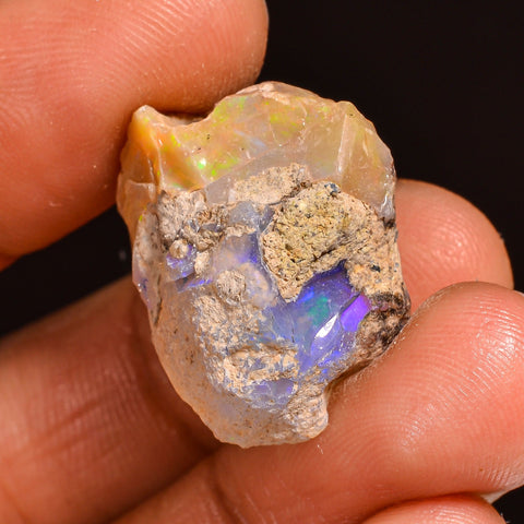 Supreme Top Grade Quality 100% Natural Welo Fire Ethiopian Opal Fancy Rough Loose Gemstone For Making Jewelry 20X17X10 MM 13.50 Cts. KR59-91 Sunkarton