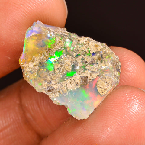 Unique Top Grade Quality 100% Natural Welo Fire Ethiopian Opal Fancy Rough Loose Gemstone For Making Jewelry 18X16X8 MM 10.00 Cts. KR59-94 Sunkarton