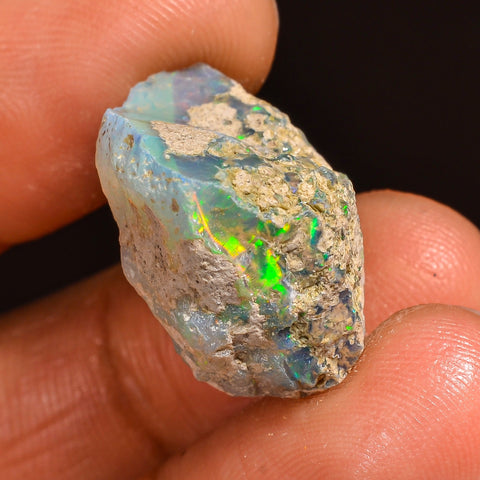 Wonderful Top Grade Quality 100% Natural Welo Fire Ethiopian Opal Fancy Rough Loose Gemstone For Making Jewelry 20X18X13MM 16.50 Cts KR59-95 Sunkarton