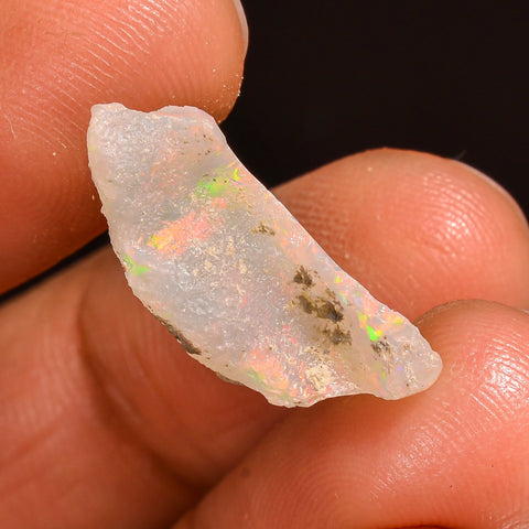 Excellent Top Grade Quality 100% Natural Welo Fire Ethiopian Opal Fancy Rough Loose Gemstone For Making Jewelry 19X11X7MM 06.00 Cts. KR59-96 Sunkarton