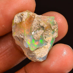 Exclusive Top Grade Quality 100% Natural Welo Fire Ethiopian Opal Fancy Rough Loose Gemstone For Making Jewelry 21X17X11MM 16.50 Cts KR59-97 Sunkarton