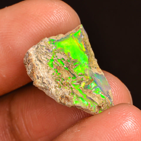 Elegant Top Grade Quality 100% Natural Welo Fire Ethiopian Opal Fancy Rough Loose Gemstone For Making Jewelry 17X12X8 MM 06.50 Cts. KR59-98 Sunkarton