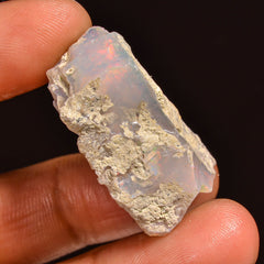 Fabulous Top Grade Quality 100% Natural Welo Fire Ethiopian Opal Fancy Rough Loose Gemstone For Making Jewelry 29X18X13MM 27.00 Cts. KR59-99 Sunkarton