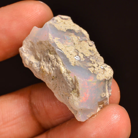 Fabulous Top Grade Quality 100% Natural Welo Fire Ethiopian Opal Fancy Rough Loose Gemstone For Making Jewelry 29X18X13MM 27.00 Cts. KR59-99 Sunkarton