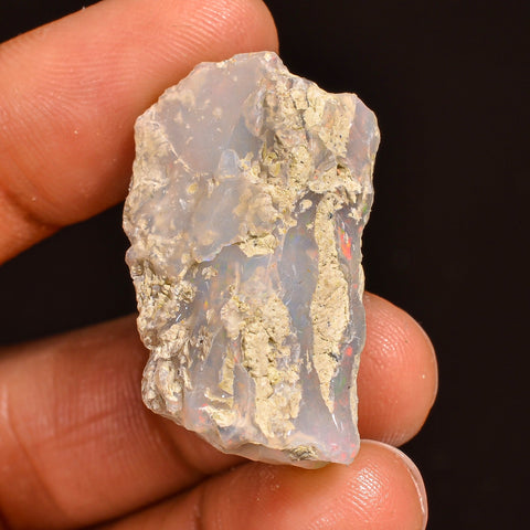 Fabulous Top Grade Quality 100% Natural Welo Fire Ethiopian Opal Fancy Rough Loose Gemstone For Making Jewelry 29X18X13MM 27.00 Cts. KR59-99 Sunkarton
