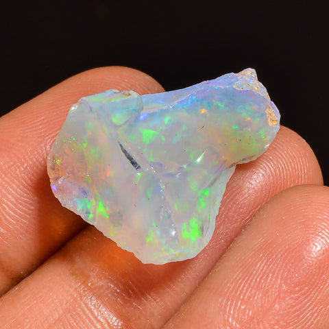 Stunning Top Grade Quality 100% Natural Welo Fire Ethiopian Opal Fancy Rough Loose Gemstone For Making Jewelry 22X16X11 MM 13.50 Cts. KR59-9 Sunkarton