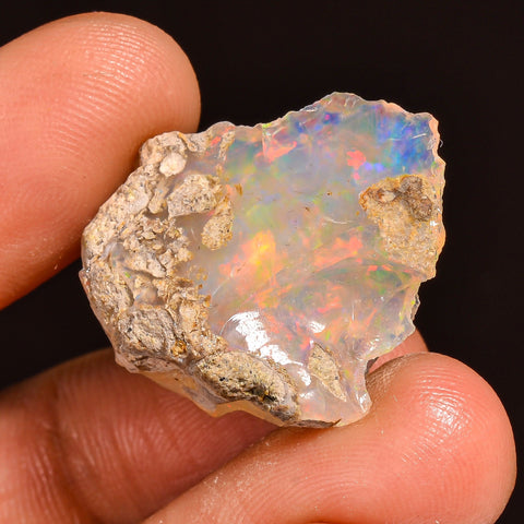 Tempting Top Grade Quality 100% Natural Welo Fire Ethiopian Opal Fancy Rough Loose Gemstone For Making Jewelry 25X20X9 MM 14.00 Cts. KR60-11 Sunkarton