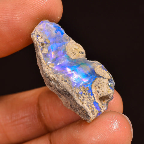 Exclusive Top Grade Quality 100% Natural Welo Fire Ethiopian Opal Rough Loose Gemstone For Making Jewelry 27X14X11 MM 18.00 Cts. KR60-16 Sunkarton