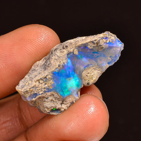 Exclusive Top Grade Quality 100% Natural Welo Fire Ethiopian Opal Rough Loose Gemstone For Making Jewelry 27X14X11 MM 18.00 Cts. KR60-16 Sunkarton