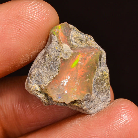 Elegant Top Grade Quality 100% Natural Welo Fire Ethiopian Opal Fancy Rough Loose Gemstone For Making Jewelry 19X16X9 MM 11.50 Cts. KR60-17 Sunkarton
