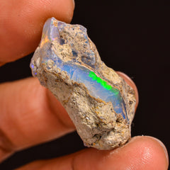 Gorgeous Top Grade Quality 100% Natural Welo Fire Ethiopian Opal Rough Loose Gemstone For Making Jewelry 29X18X12 MM 20.00 Cts. KR60-20 Sunkarton