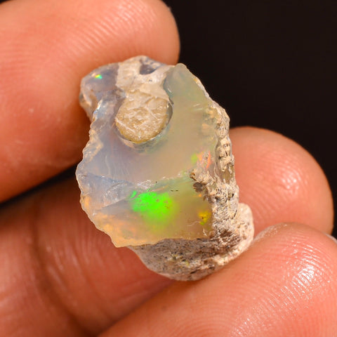 Incredible Top Grade Quality 100% Natural Welo Fire Ethiopian Opal Rough Loose Gemstone For Making Jewelry 18X15X10 MM 14.00 Cts. KR60-22 Sunkarton