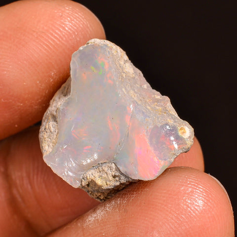 Mind Blowing Top Grade Quality 100% Natural Welo Fire Ethiopian Opal Rough Loose Gemstone For Making Jewelry 17X13X9 MM 10.50 Cts. KR60-24 Sunkarton