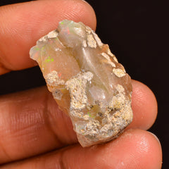 Terrific Top Grade Quality 100% Natural Welo Fire Ethiopian Opal Fancy Rough Loose Gemstone For Making Jewelry 26X16X13 MM 24.00 Cts. KR60-2 Sunkarton