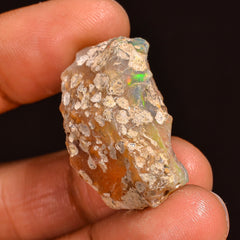 Terrific Top Grade Quality 100% Natural Welo Fire Ethiopian Opal Fancy Rough Loose Gemstone For Making Jewelry 26X16X13 MM 24.00 Cts. KR60-2 Sunkarton