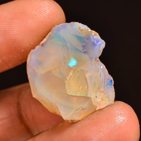 Unique Top Grade Quality 100% Natural Welo Fire Ethiopian Opal Fancy Rough Loose Gemstone For Making Jewelry 23X21X9 MM 20.50 Cts. KR60-30 Sunkarton