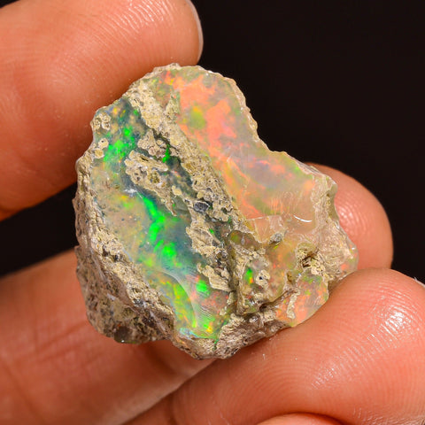 Wonderful Top Grade Quality 100% Natural Welo Fire Ethiopian Opal Rough Loose Gemstone For Making Jewelry 21X20X14 MM 23.50 Cts. KR60-31 Sunkarton