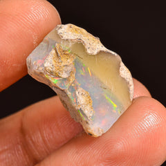 Outstanding Top Grade Quality 100% Natural Welo Fire Ethiopian Opal Rough Loose Gemstone For Making Jewelry 18X13X9 MM 08.00 Cts. KR60-33 Sunkarton