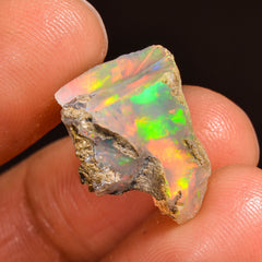 Splendid Top Grade Quality 100% Natural Welo Fire Ethiopian Opal Fancy Rough Loose Gemstone For Making Jewelry 16X11X9 MM 07.50 Cts. KR60-34 Sunkarton