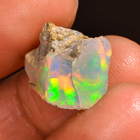 Splendid Top Grade Quality 100% Natural Welo Fire Ethiopian Opal Fancy Rough Loose Gemstone For Making Jewelry 16X11X9 MM 07.50 Cts. KR60-34 Sunkarton