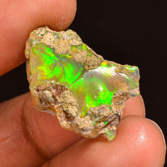 Marvellous Top Grade Quality 100% Natural Welo Fire Ethiopian Opal Rough Loose Gemstone For Making Jewelry 21X15X8 MM 10.50 Cts. KR60-50 Sunkarton
